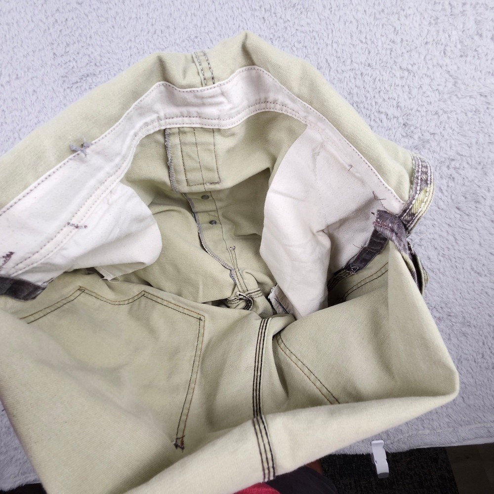 VTG Liberty Overalls Bib 40x29 Double Knee Woodland Camo Hunting 80s 90s Utility - Picture 11 of 12